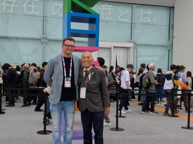 Presidente da Kenren, José Taniguti, faz visita ao espaço brasileiro e lembra dos imigrantes japoneses
